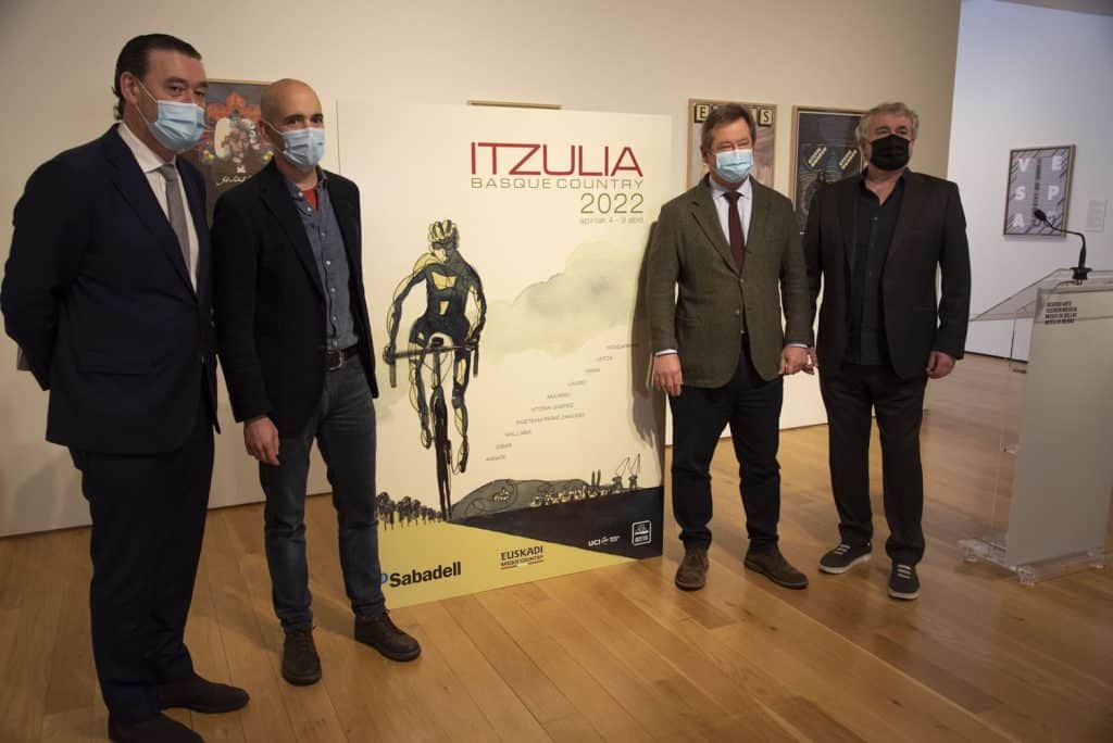 El cartel de la 61 edición de la Itzulia está diseñado por el artista bilbaíno Javier de Isusi
