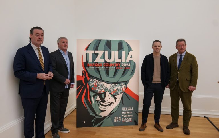 The artist Joseba Larratxe is the author of the official poster of the Itzulia Basque Country 2024
